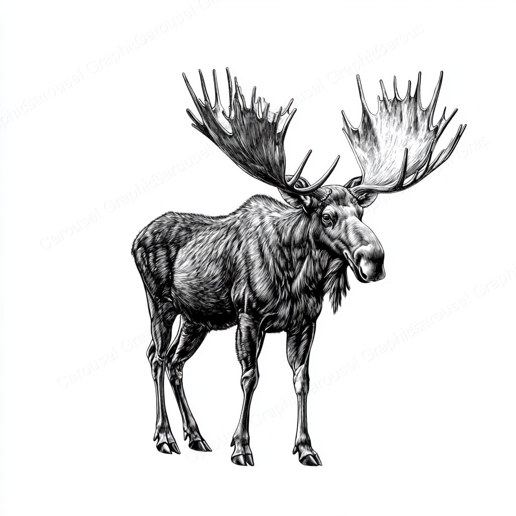 Moose Vector Graphic preview