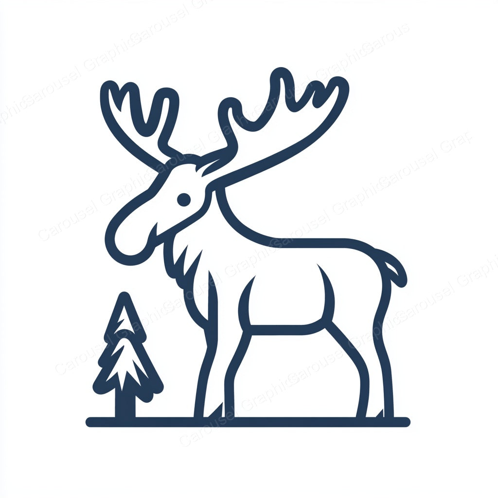 Moose Vector Graphic preview