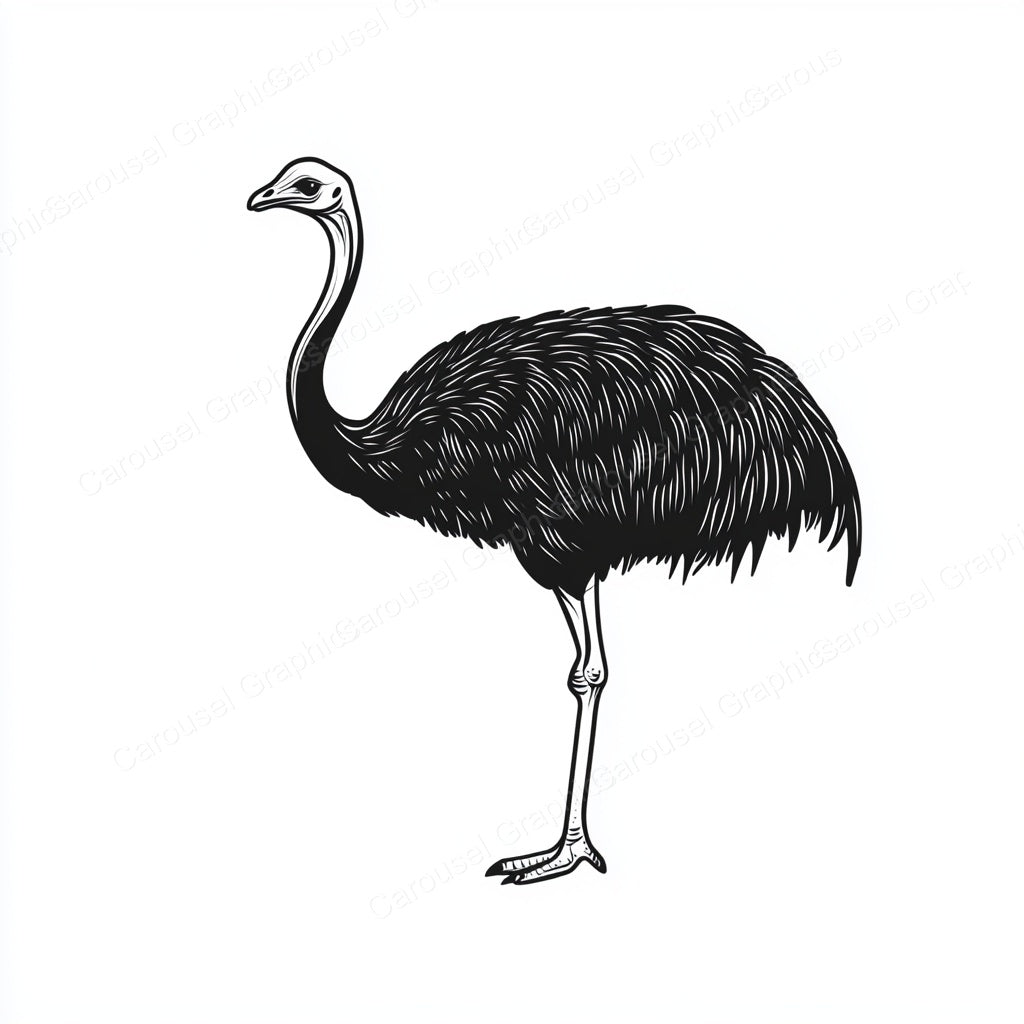 Ostrich Vector Graphic preview
