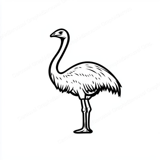 Ostrich Vector Graphic preview