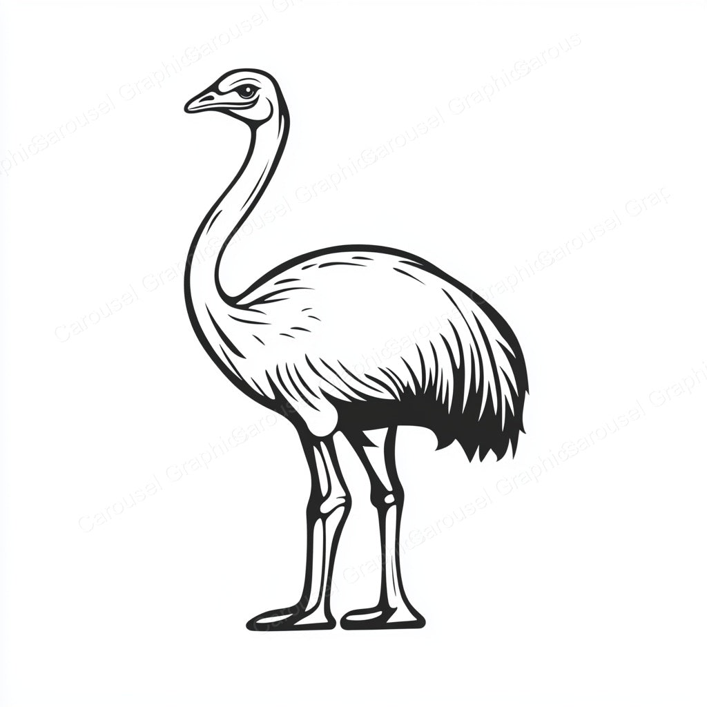Ostrich Vector Graphic preview