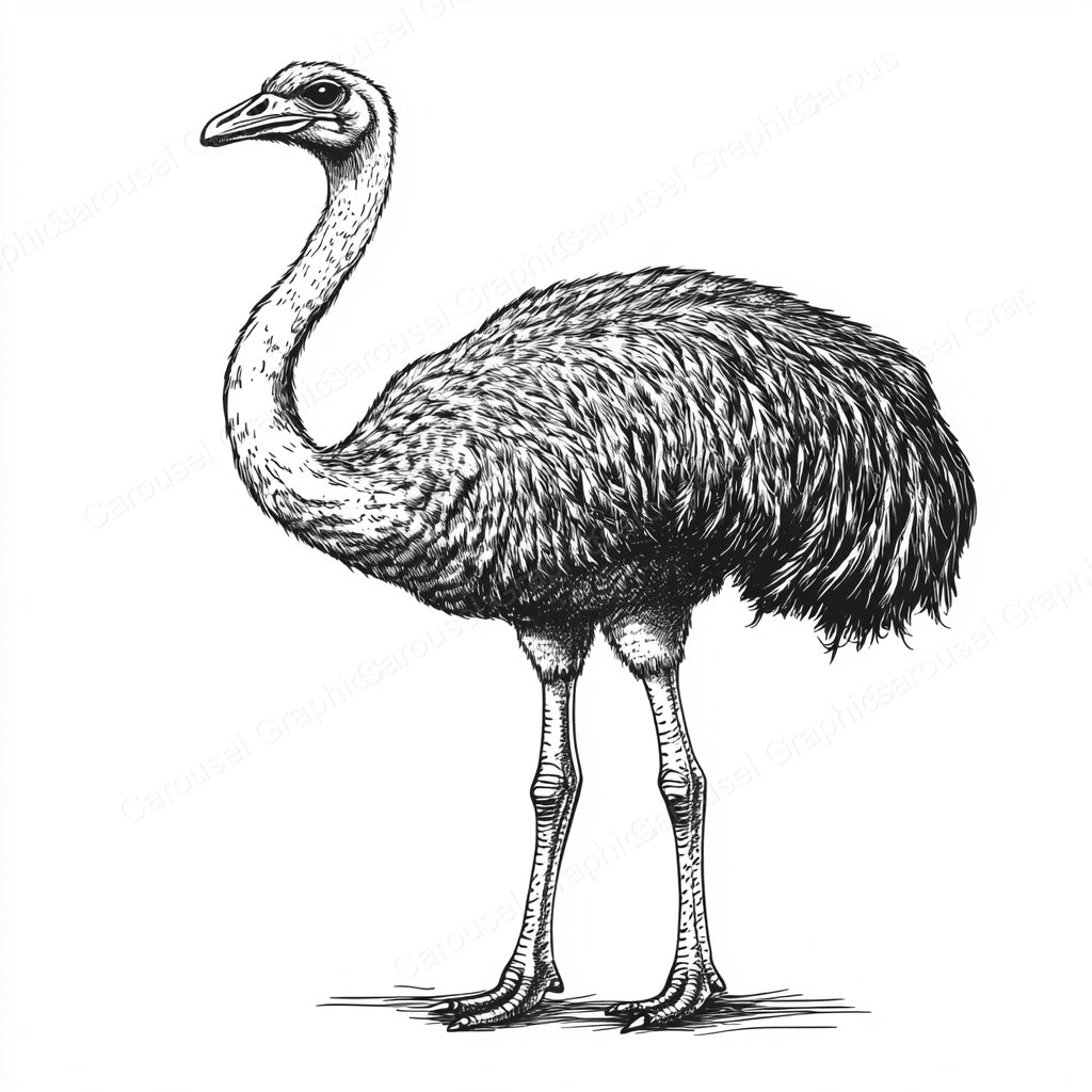 Ostrich Vector Graphic preview