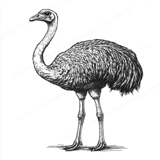 Ostrich Vector Graphic preview