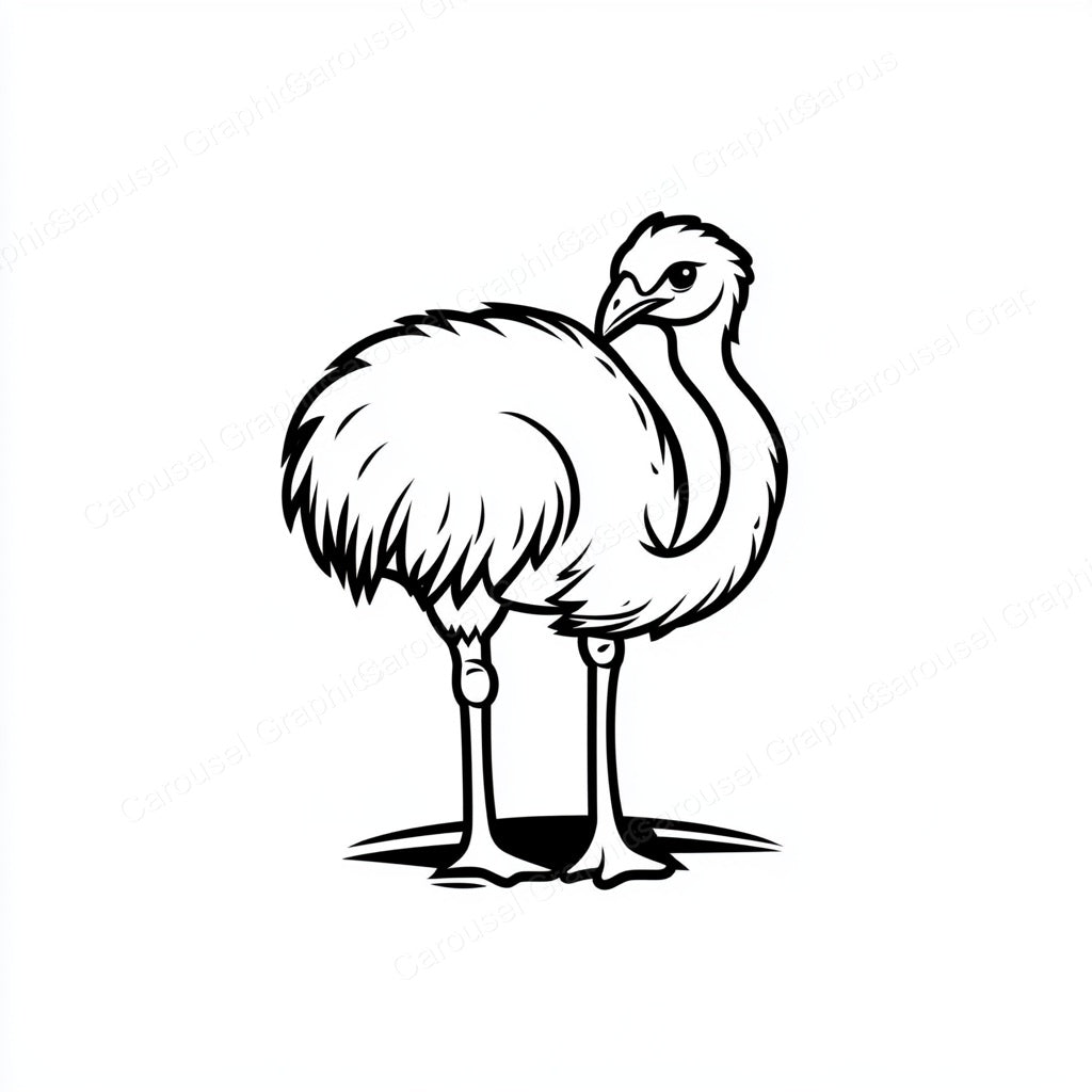 Ostrich Vector Graphic preview