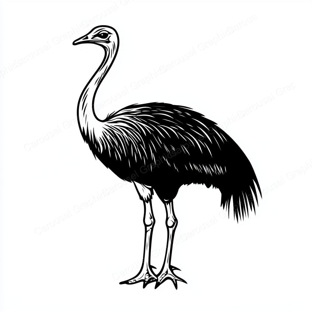 Ostrich Vector Graphic preview