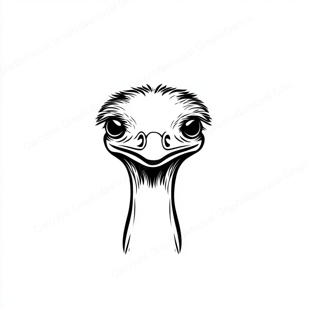 Ostrich Vector Graphic preview
