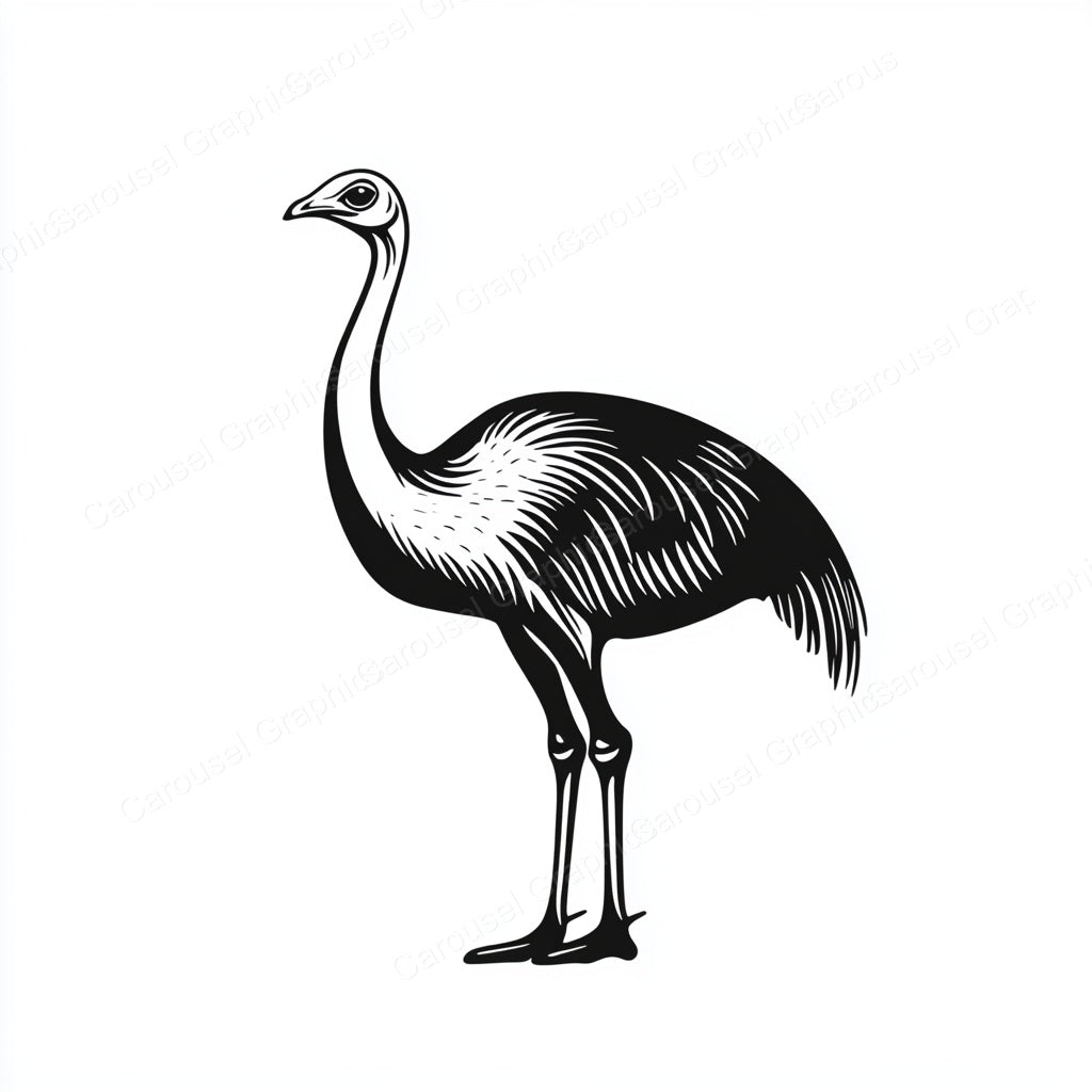 Ostrich Vector Graphic preview