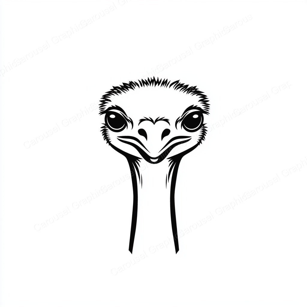 Ostrich Vector Graphic preview