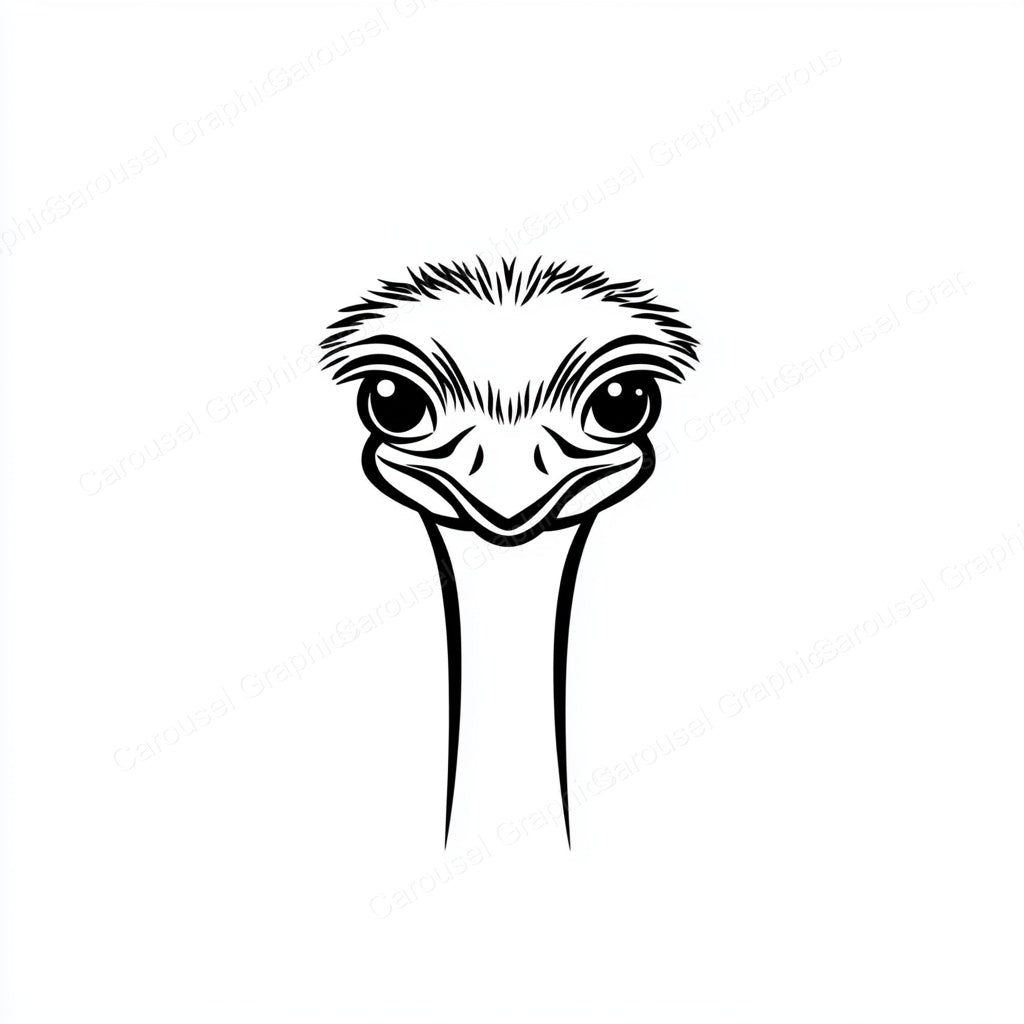 Ostrich Vector Graphic preview