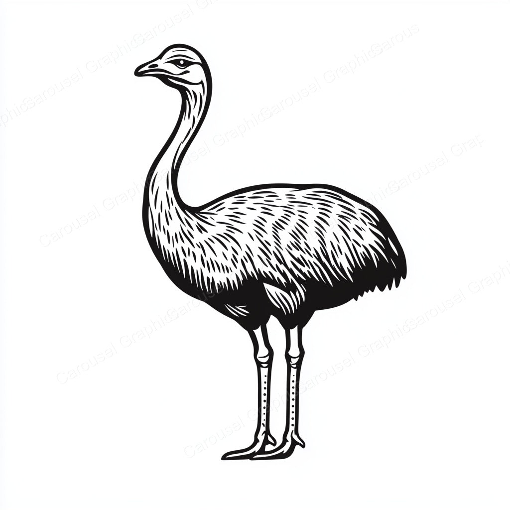 Ostrich Vector Graphic preview