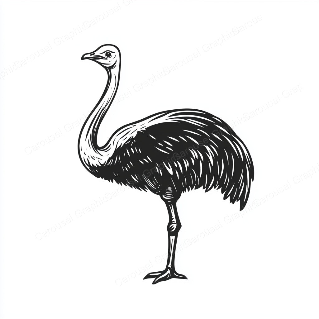 Ostrich Vector Graphic preview
