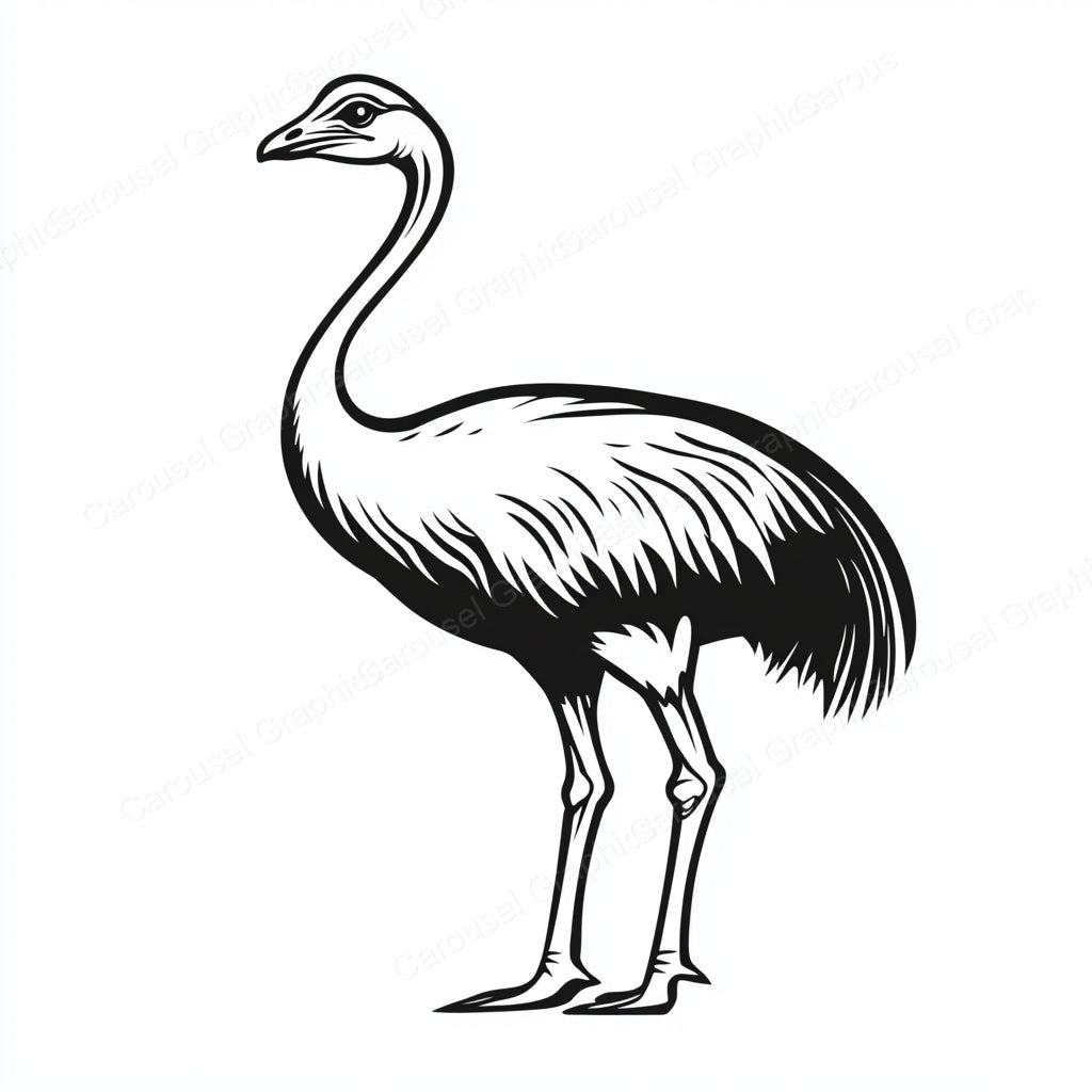 Ostrich Vector Graphic preview