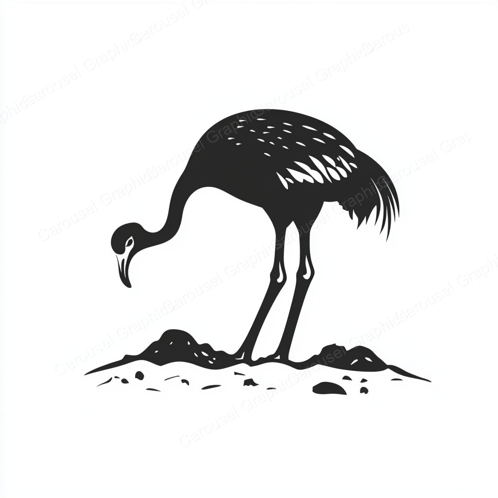 Ostrich Vector Graphic preview