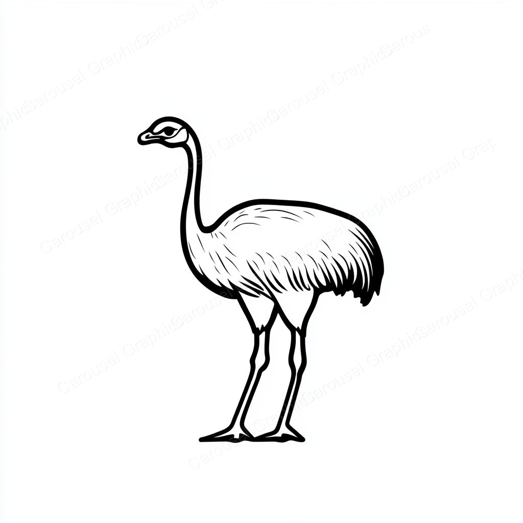 Ostrich Vector Graphic preview