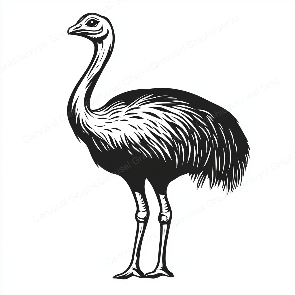 Ostrich Vector Graphic preview