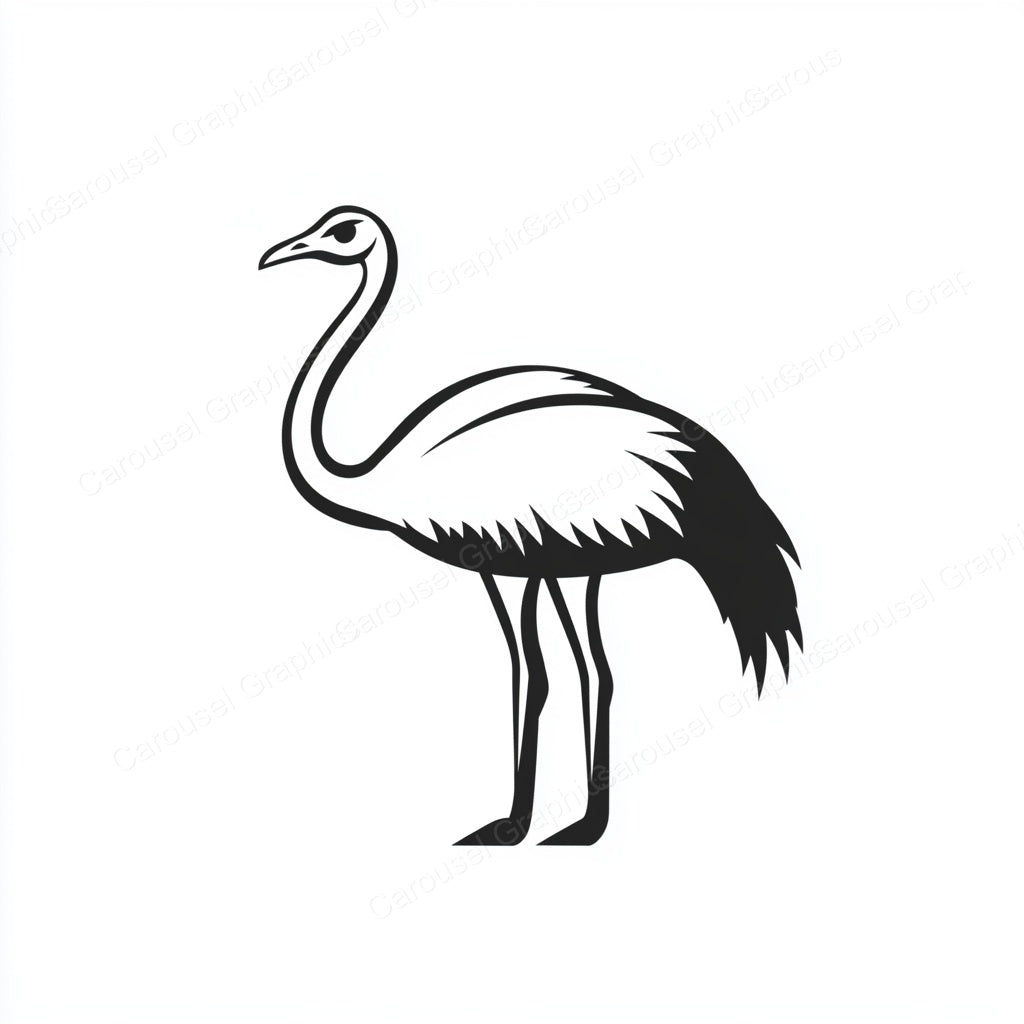 Ostrich Vector Graphic preview