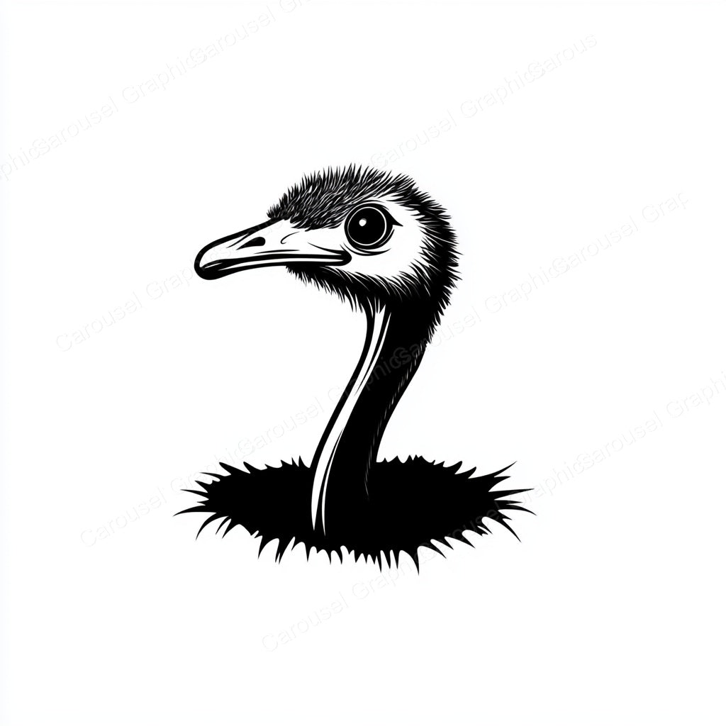 Ostrich Vector Graphic preview