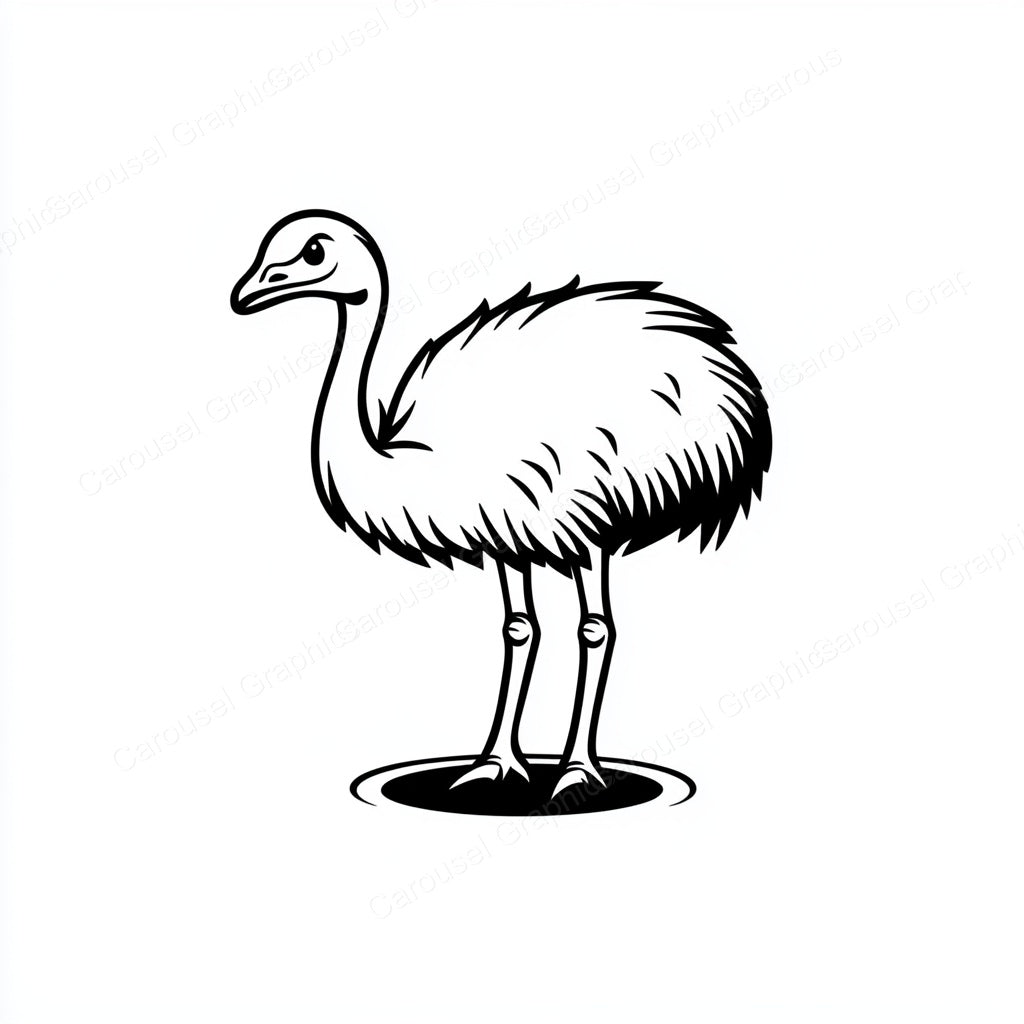 Ostrich Vector Graphic preview