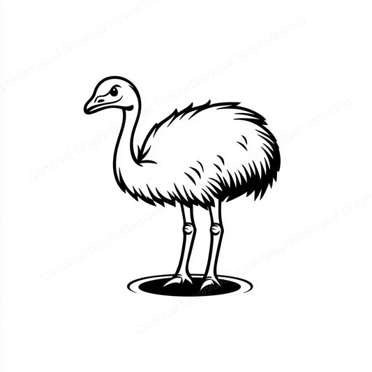 Ostrich Vector Graphic preview