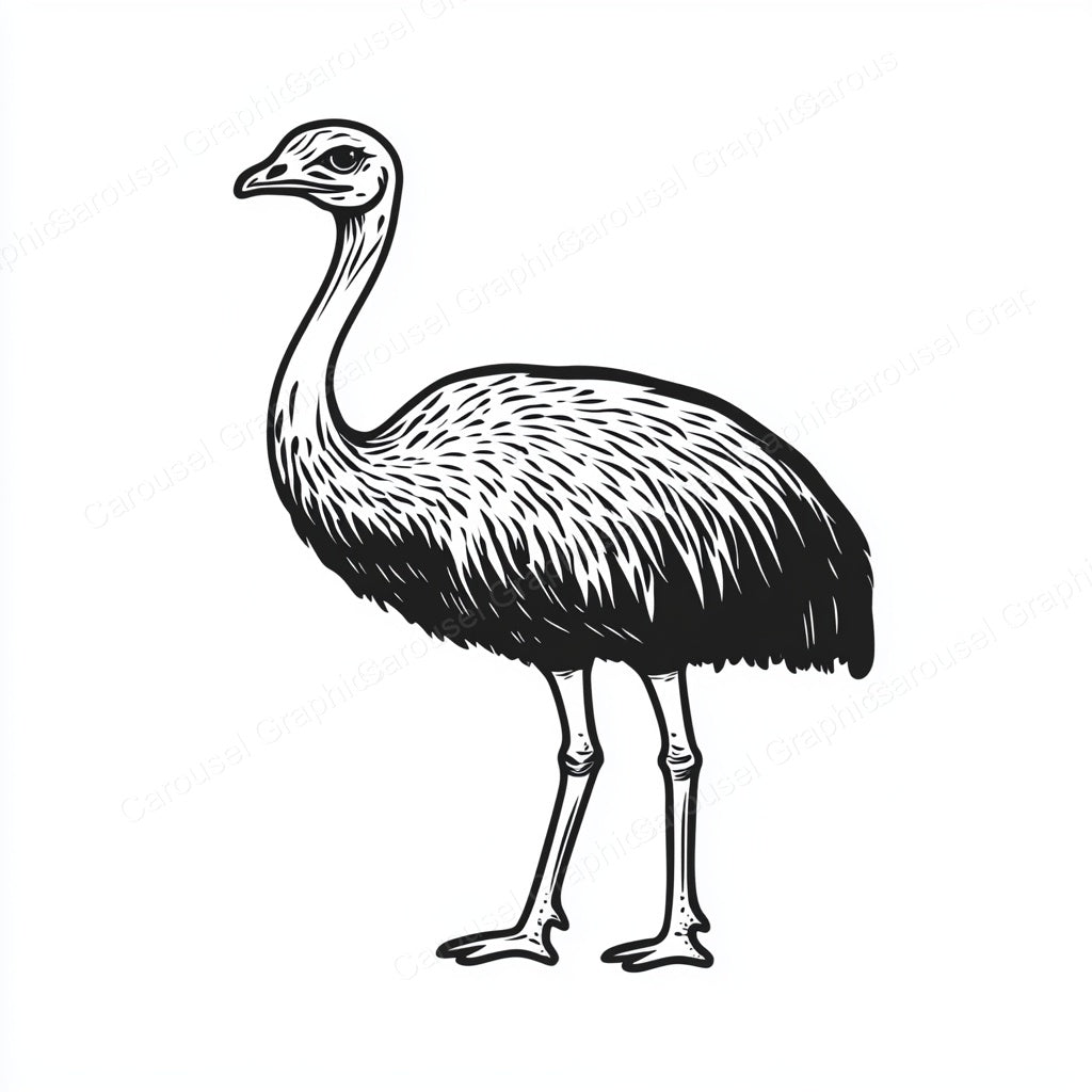 Ostrich Vector Graphic preview