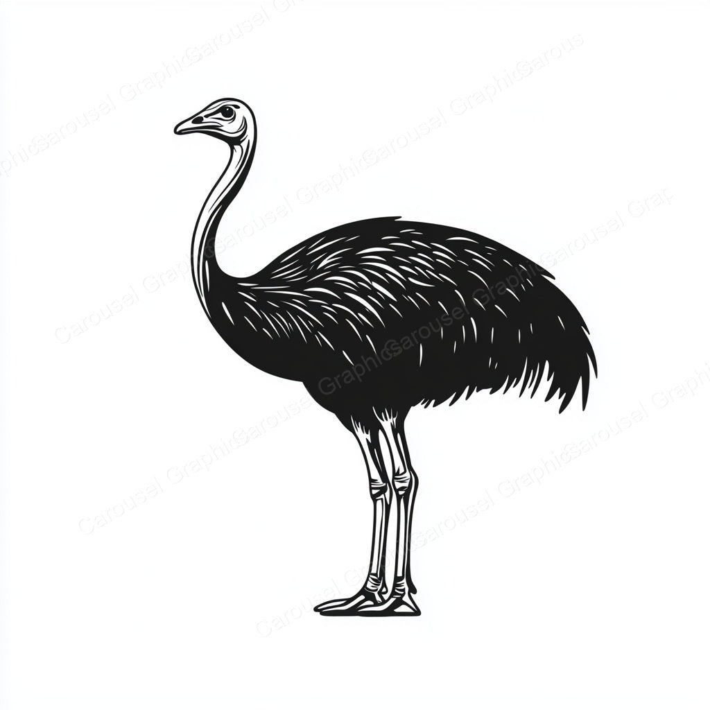 Ostrich Vector Graphic preview