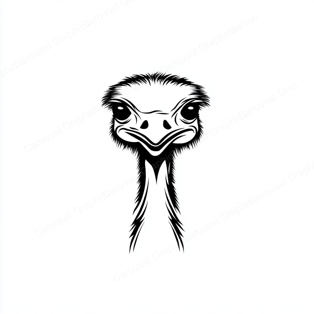 Ostrich Vector Graphic preview