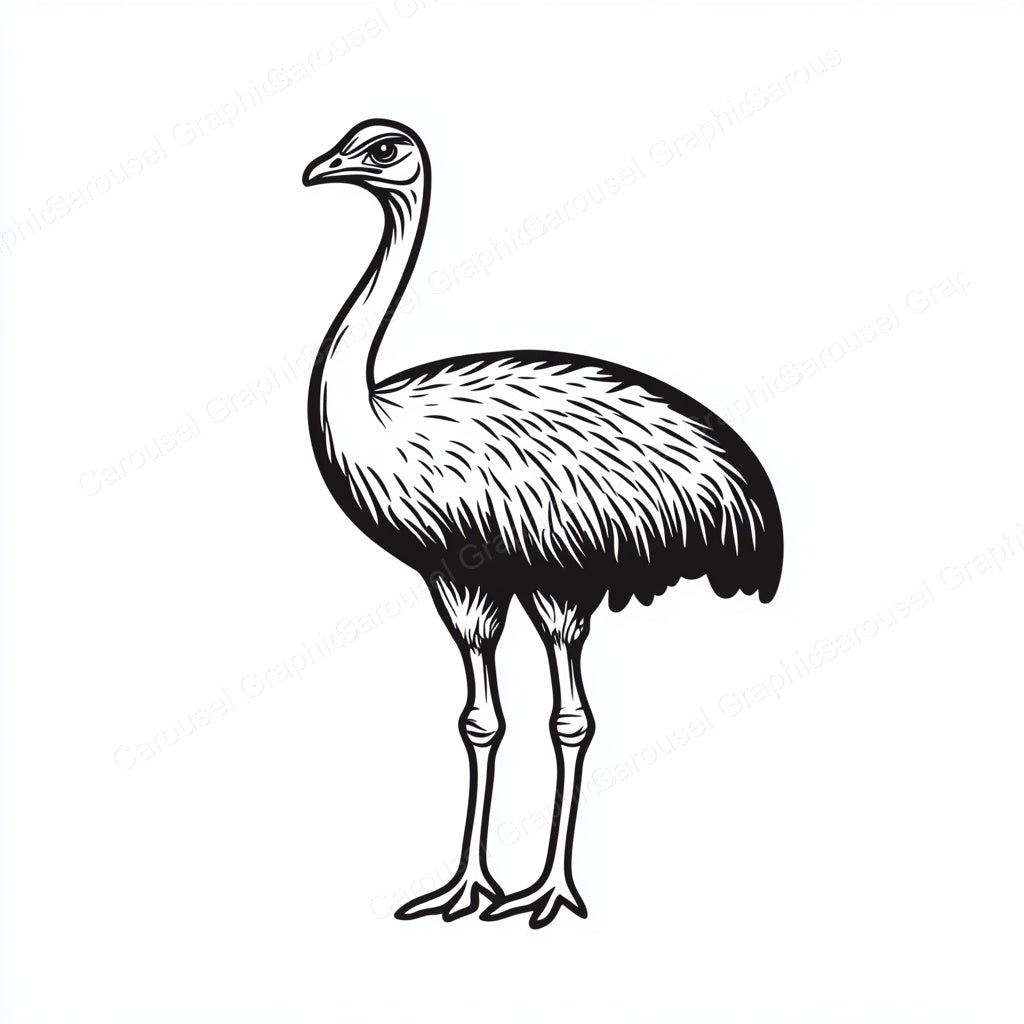 Ostrich Vector Graphic preview