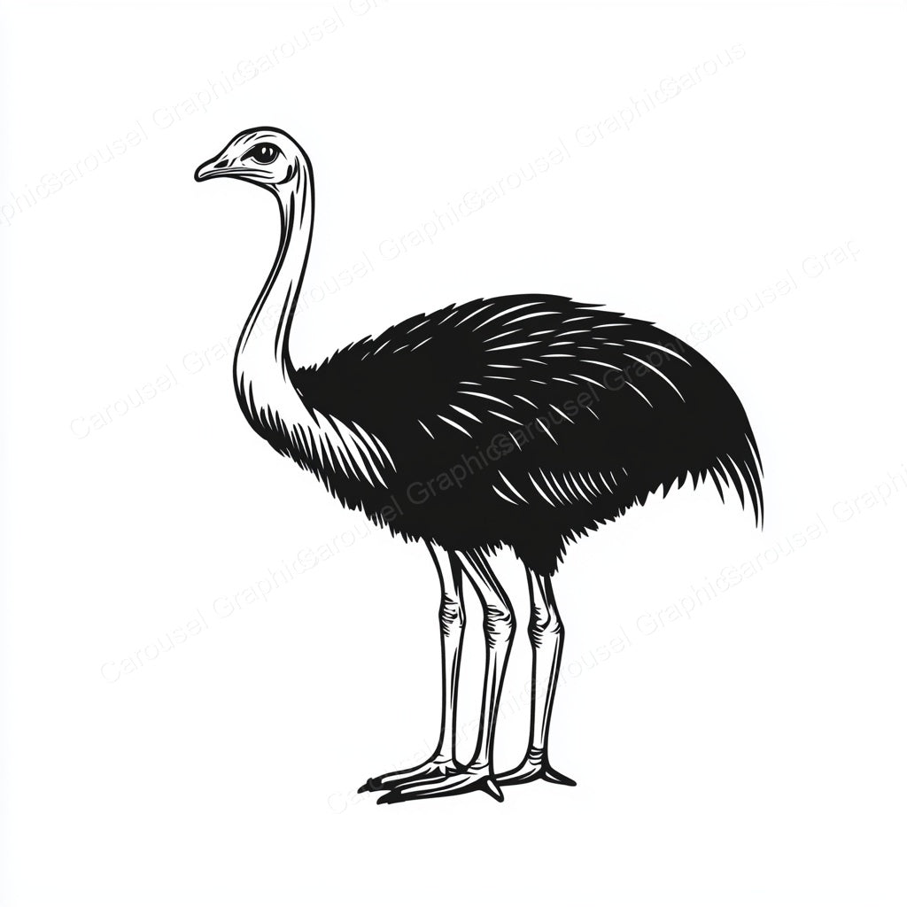 Ostrich Vector Graphic preview