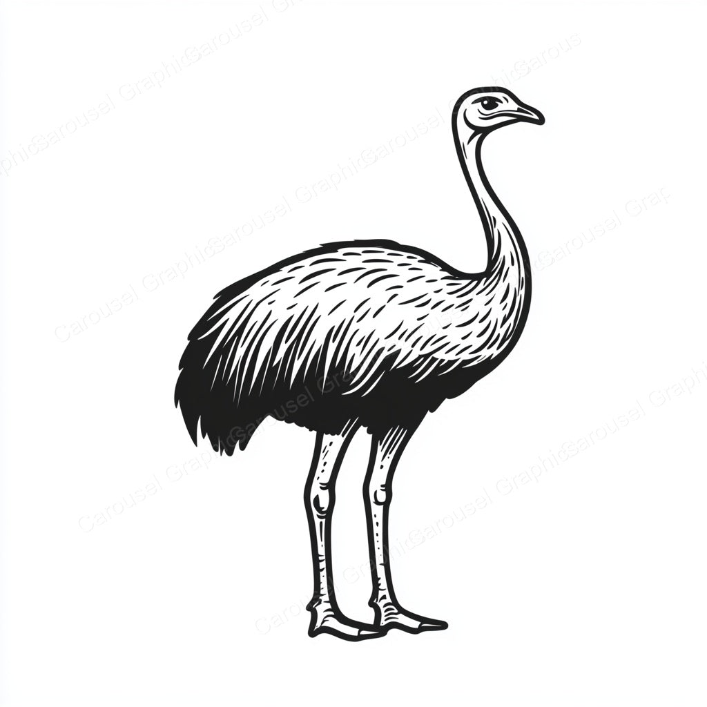 Ostrich Vector Graphic preview