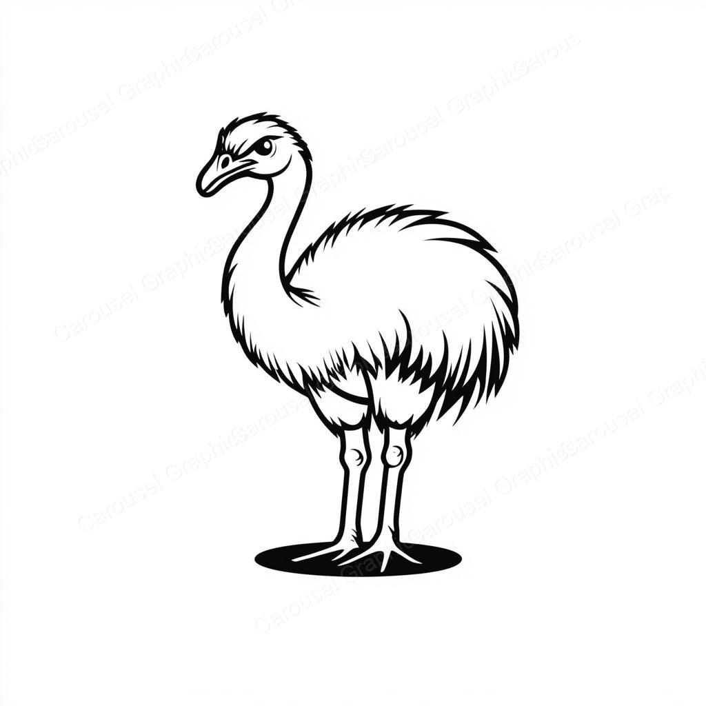 Ostrich Vector Graphic preview