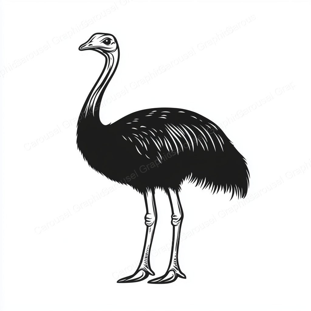 Ostrich Vector Graphic preview