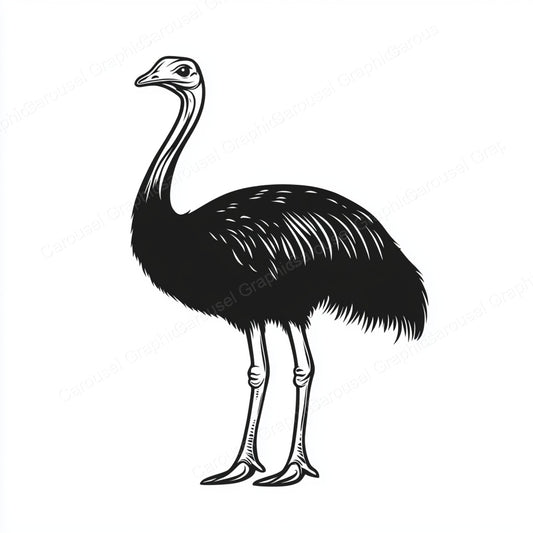 Ostrich Vector Graphic preview