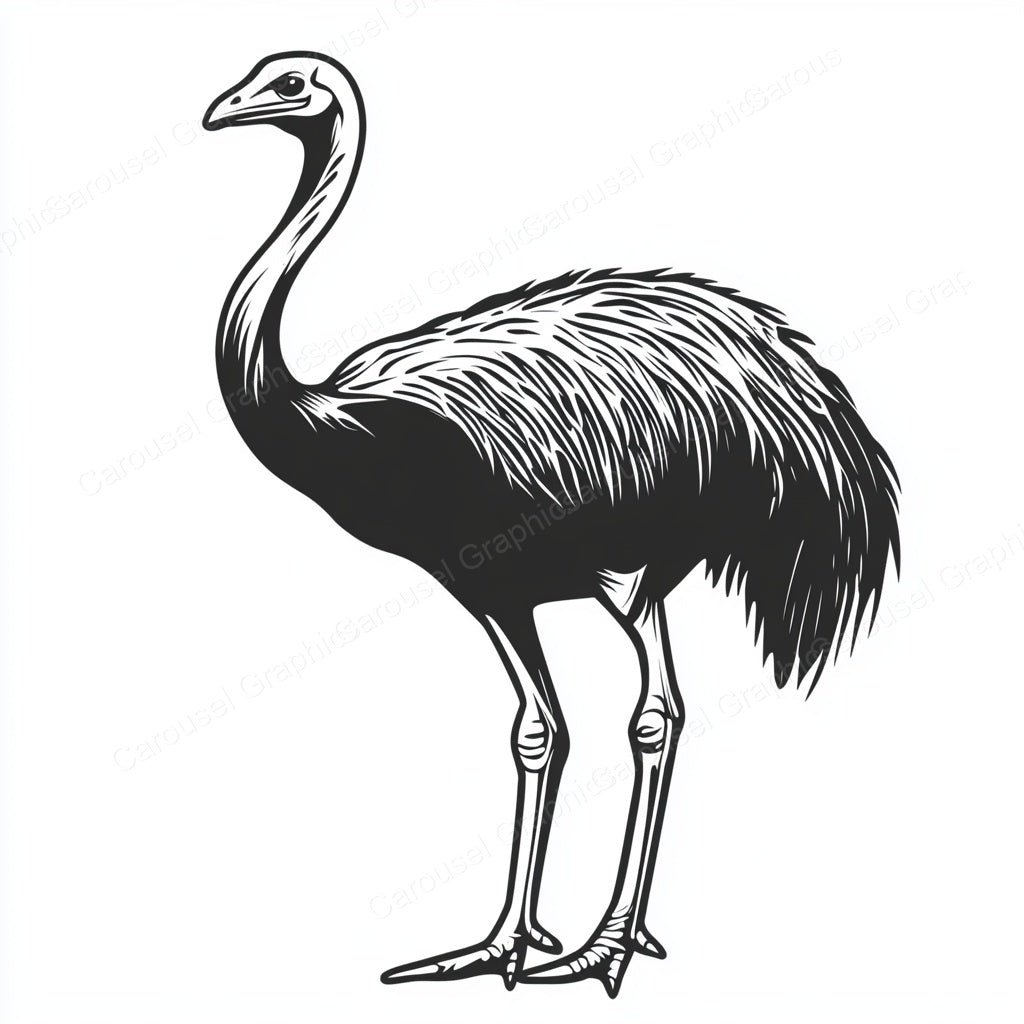 Ostrich Vector Graphic preview