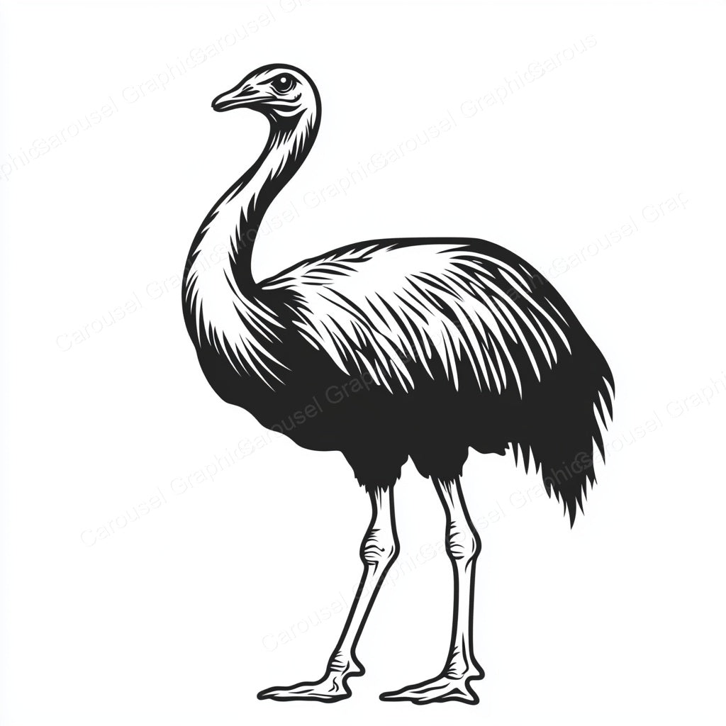 Ostrich Vector Graphic preview