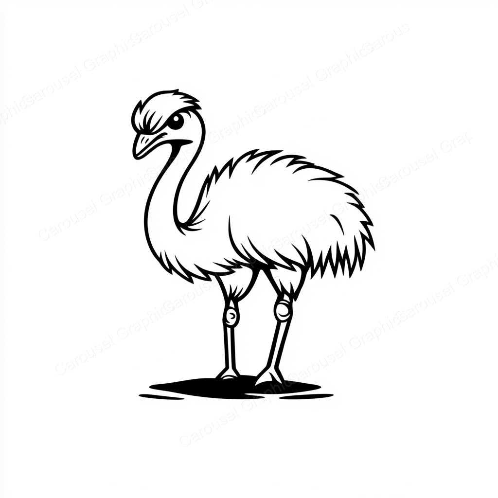 Ostrich Vector Graphic preview