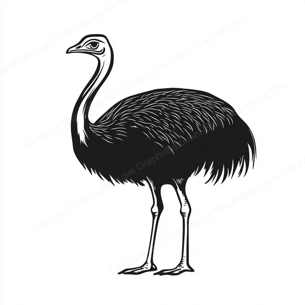 Ostrich Vector Graphic preview