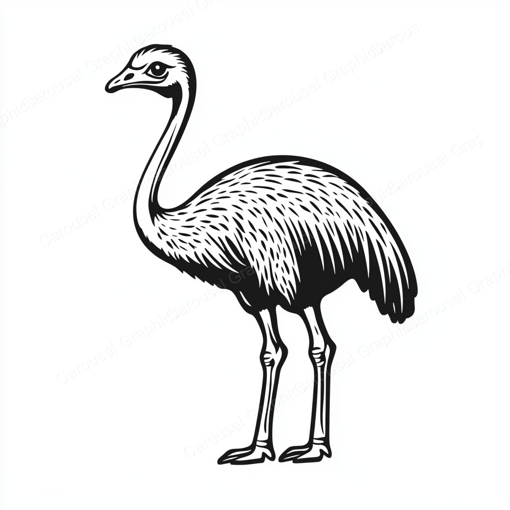 Ostrich Vector Graphic preview