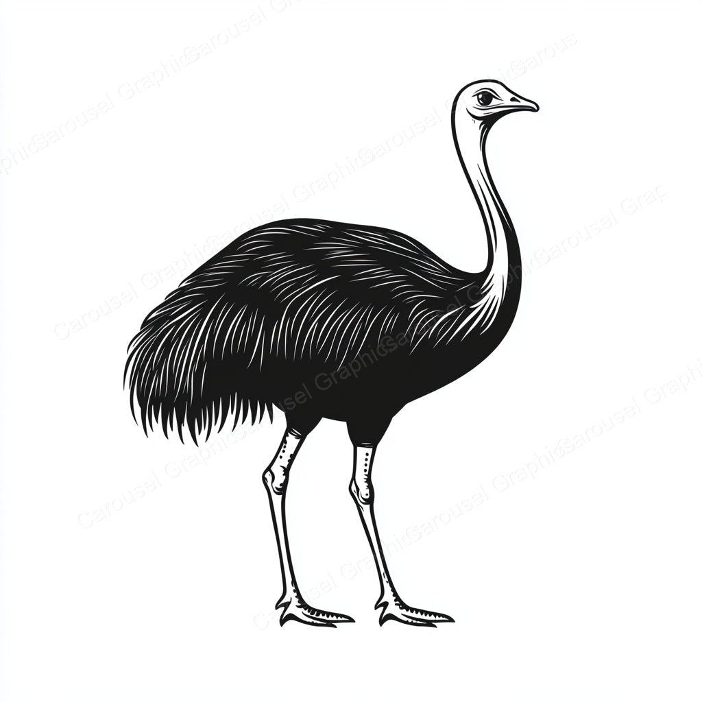 Ostrich Vector Graphic preview