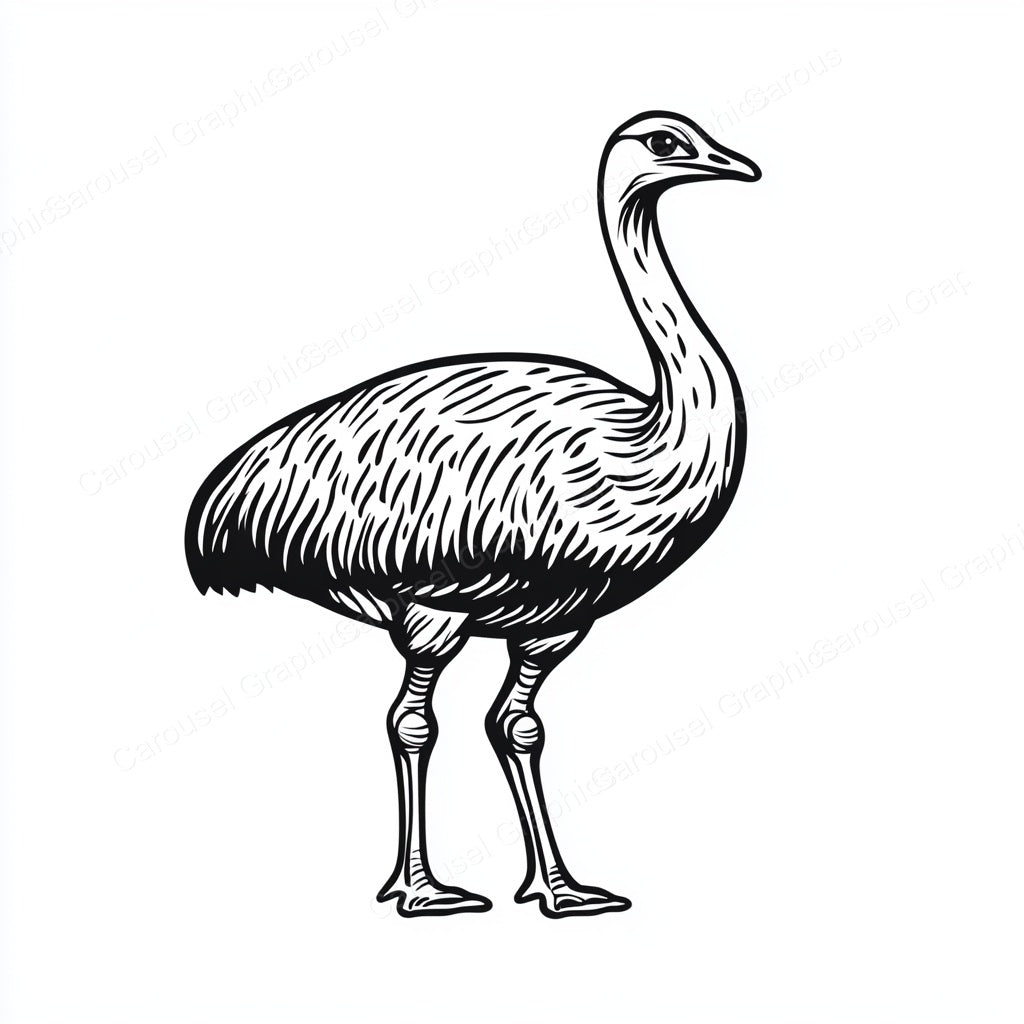 Ostrich Vector Graphic preview