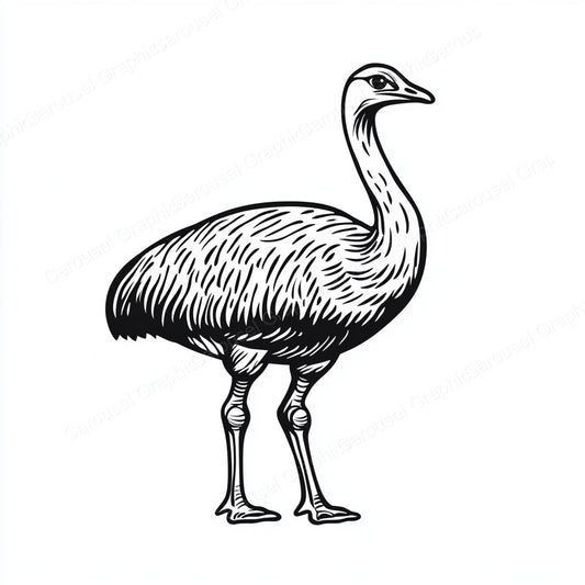 Ostrich Vector Graphic preview
