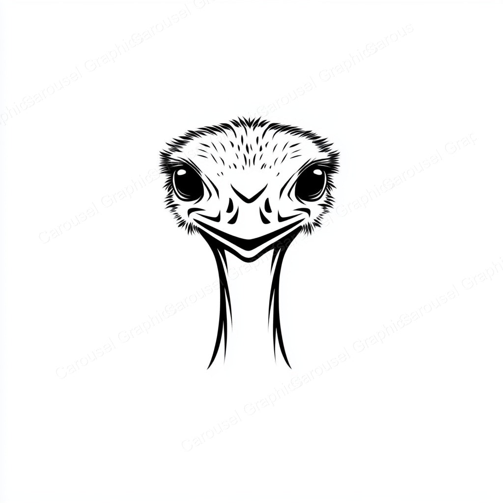 Ostrich Vector Graphic preview