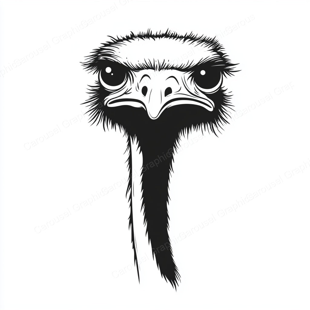 Ostrich Vector Graphic preview