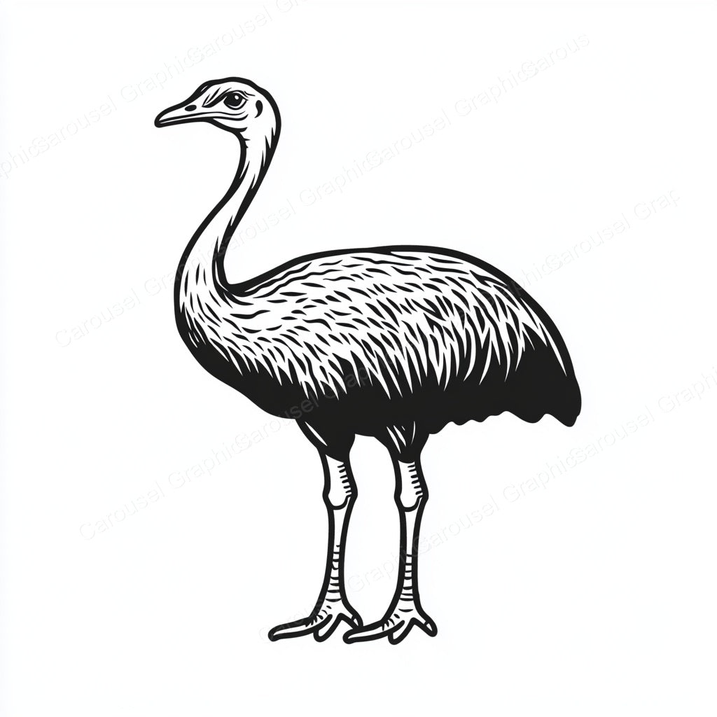 Ostrich Vector Graphic preview