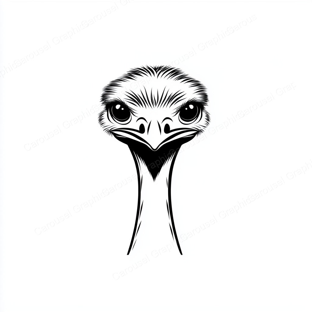 Ostrich Vector Graphic preview