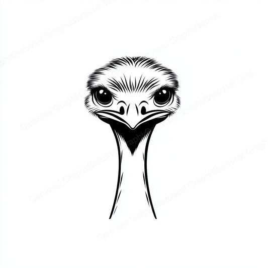 Ostrich Vector Graphic preview