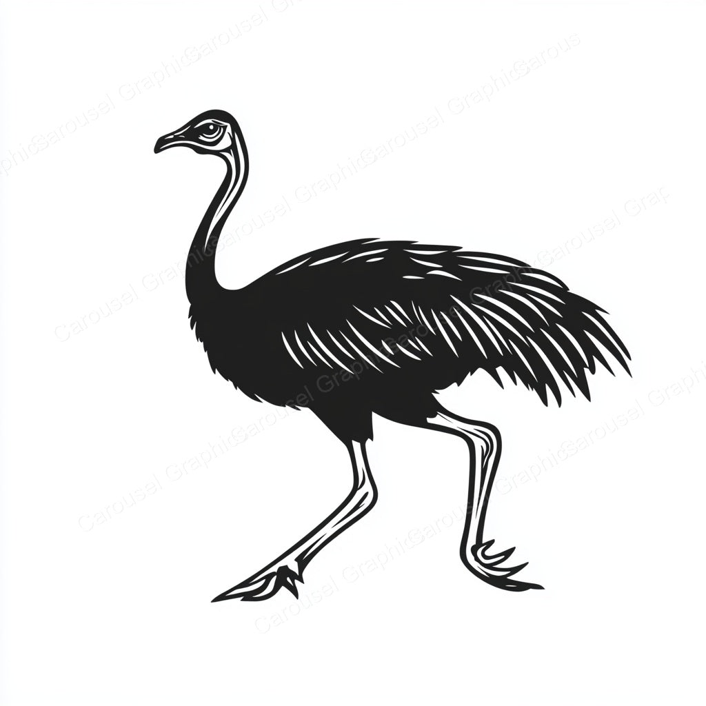Ostrich Vector Graphic preview