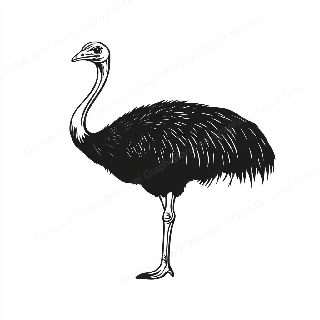 Ostrich Vector Graphic preview