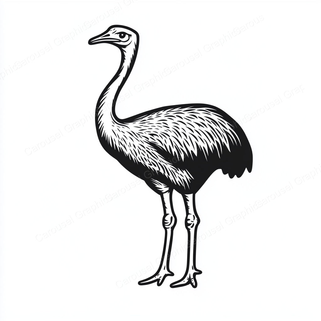 Ostrich Vector Graphic preview
