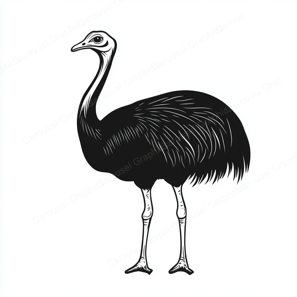 Ostrich Vector Graphic preview