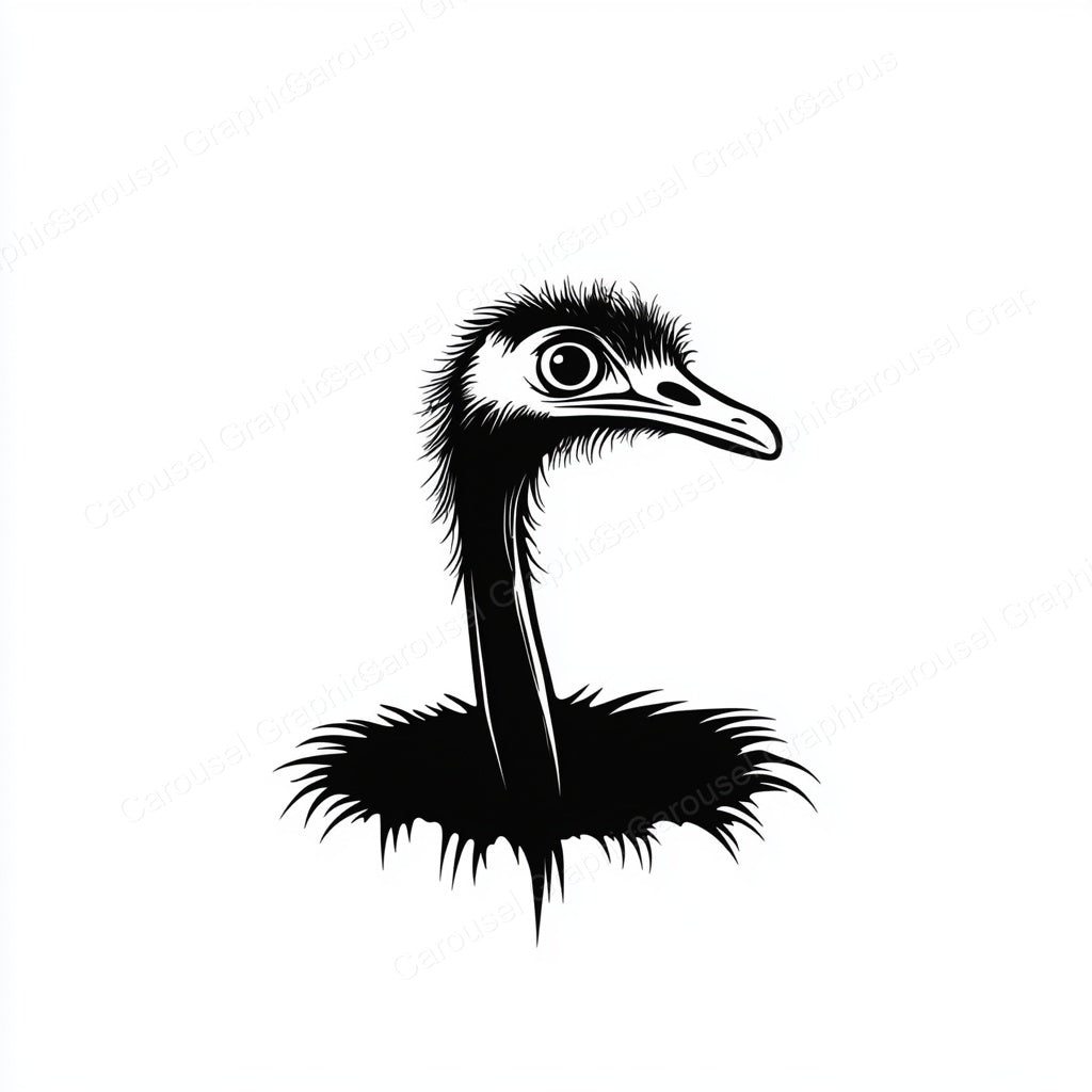 Ostrich Vector Graphic preview